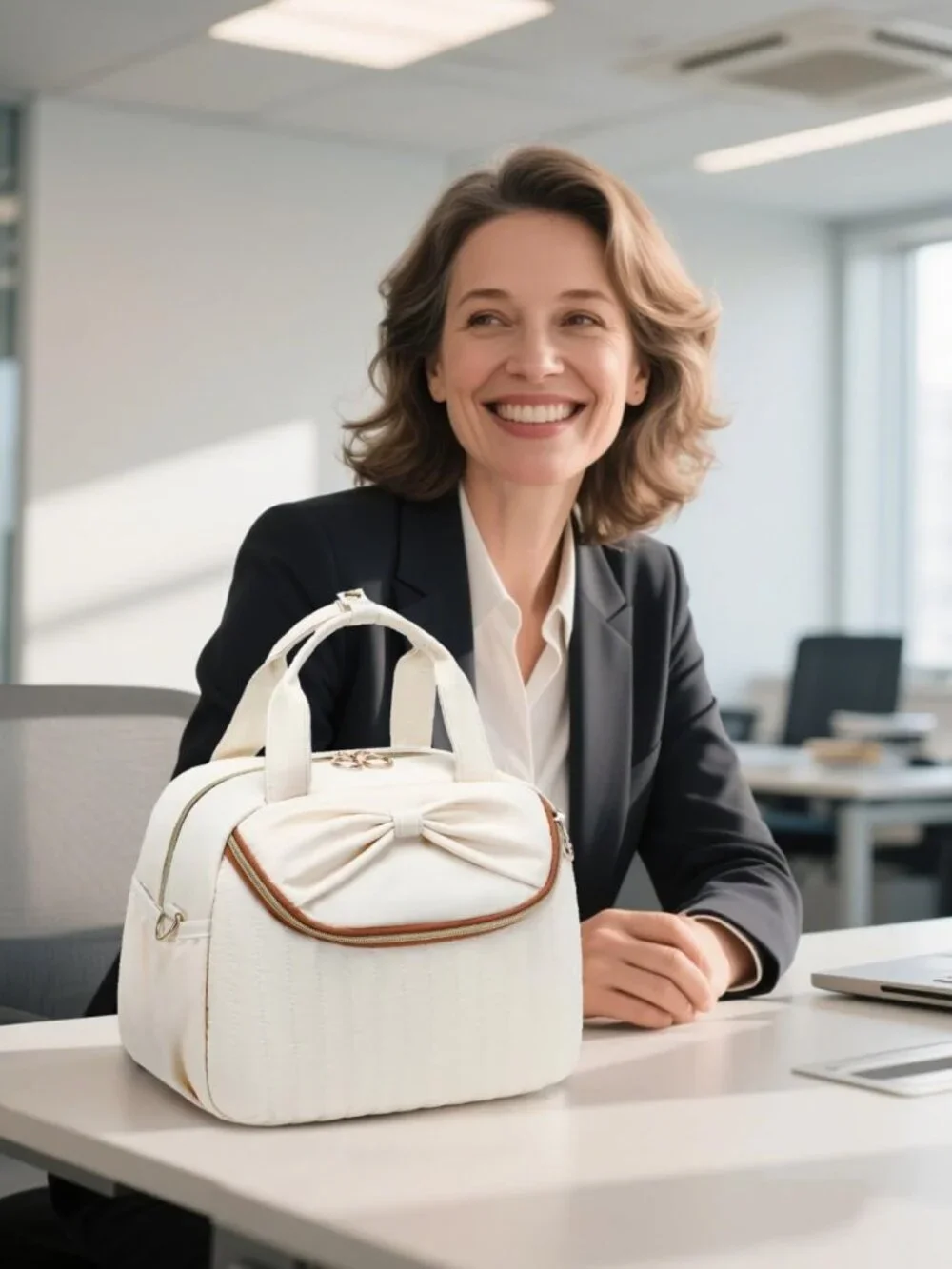 Stylish Insulated Lunch Tote for Women | Large Cooler Bag with Shoulder Strap